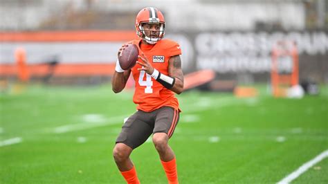 Browns QB Deshaun Watson feeling confident, less burdened a year after NFL suspension